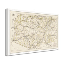 Load image into Gallery viewer, Digitally Restored and Enhanced 1919 Arizona New Mexico Map - Framed Vintage Arizona Wall Art - History Map of New Mexico and Arizona