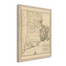 Cargar imagen en el visor de la galería, Digitally Restored and Enhanced 1797 Map of Rhode Island - Framed Vintage Rhode Island State Map - Old Rhode Island Poster - Historic RI Map - Restored Rhode Island Wall Art