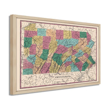 Load image into Gallery viewer, Digitally Restored and Enhanced 1829 Pennsylvania State Map - Framed Vintage Pennsylvania Map Poster - Pennsylvania Wall Art - Historic PA Map Poster - Restored Pennsylvania Map Print