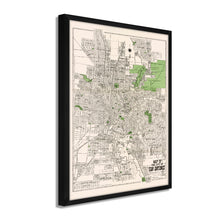 Load image into Gallery viewer, Digitally Restored and Enhanced 1924 Bexar County Map Print - Framed Vintage San Antonio Map Poster - Restored San Antonio Wall Art - Historic Bexar County Map of San Antonio TX