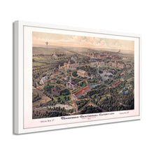 Cargar imagen en el visor de la galería, Digitally Restored and Enhanced 1897 Map of Nashville TN - Framed Vintage Nashville Map Poster - Old Nashville Wall Art - Centennial Exposition History Map of Nashville Tennessee