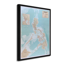 Load image into Gallery viewer, Digitally Restored and Enhanced 1990 Map of the Philippines Poster -Framed Vintage Map of Philippines Wall Art - Old Philippines Map Poster - Historic Philippines Wall Map Print