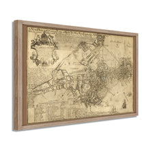 Cargar imagen en el visor de la galería, Digitally Restored and Enhanced 1769 Boston Map Poster - Framed Vintage Map of Boston Wall Art - Old Boston Massachusetts Map - New Plan of The Great Town of Boston in New England