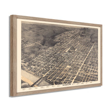 Cargar imagen en el visor de la galería, Digitally Restored and Enhanced 1887 Map of Austin Texas Poster - Framed Vintage Austin Texas Wall Art - Old City of Austin Texas Map - Bird's Eye View of Austin TX Map History