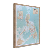 Load image into Gallery viewer, Digitally Restored and Enhanced 1990 Map of the Philippines Poster -Framed Vintage Map of Philippines Wall Art - Old Philippines Map Poster - Historic Philippines Wall Map Print