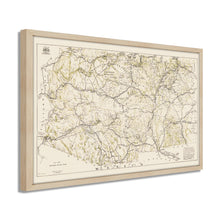 Load image into Gallery viewer, Digitally Restored and Enhanced 1919 Arizona New Mexico Map - Framed Vintage Arizona Wall Art - History Map of New Mexico and Arizona