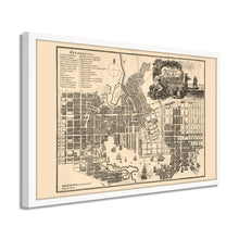 Cargar imagen en el visor de la galería, Digitally Restored and Enhanced 1804 Baltimore Map Print - Framed Vintage Baltimore City Wall Art - Old Baltimore Maryland Map Poster