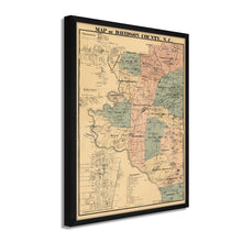 Load image into Gallery viewer, Digitally Restored and Enhanced 1890 Davidson County North Carolina Map Print - Framed Vintage Map of Davidson County North Carolina Wall Art - Old Davidson NC Map Poster