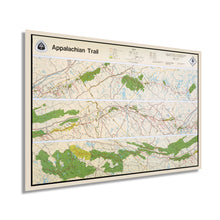 Cargar imagen en el visor de la galería, Digitally Restored and Enhanced 1981 Map of the Appalachian Trail - Old Appalachian National Scenic Trail Map - History Map of Appalachian Trail Wall Art