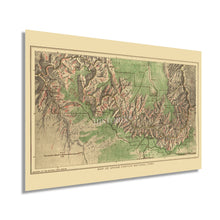 Cargar imagen en el visor de la galería, Digitally Restored and Enhanced 1926 Grand Canyon National Park Map - Vintage Grand Canyon Poster - History Map of the Grand Canyon Wall Art Print