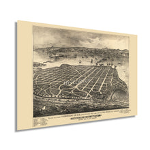 Cargar imagen en el visor de la galería, Digitally Restored and Enhanced 1880 Coronado California Map Poster - Old Coronado Beach San Diego Map of California - History Map of Coronado CA