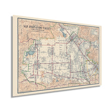 Cargar imagen en el visor de la galería, Digitally Restored and Enhanced 1923 San Fernando Valley California Map - Vintage Map of Los Angeles County - History Map of LA San Fernando Burbank CA