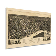 Load image into Gallery viewer, Digitally Restored and Enhanced 1887 Selma Alabama Map Poster - Old Map of Selma Alabama Wall Art - History Map of Selma City Dallas County Alabama