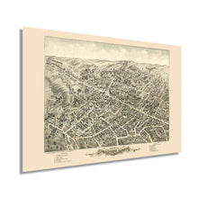 Load image into Gallery viewer, Digitally Restored and Enhanced 1877 Peabody Massachusetts Map - Old Peabody City Essex County Massachusetts Wall Art - View of Peabody MA Map History