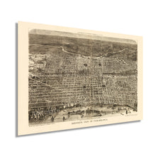 Load image into Gallery viewer, Digitally Restored and Enhanced 1872 Map of Philadelphia Pennsylvania - Vintage Map of Philadelphia Wall Art - Old Wall Map of Philadelphia City Poster - Bird's Eye View Philadelphia Map Poster