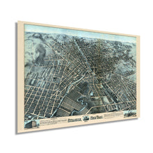 Load image into Gallery viewer, Digitally Restored and Enhanced 1874 Syracuse New York Map Wall Art - Old Map of Syracuse NY Wall Decor - Historic Birds Eye View of Syracuse Poster with Index and Points of Interest