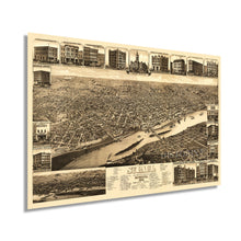 Cargar imagen en el visor de la galería, Digitally Restored and Enhanced 1883 Saint Paul Minnesota Map Poster - St Paul Minnesota Vintage Map - St Paul Minnesota Wall Art - Old St Paul Map - MN State Capital - Ramsey County