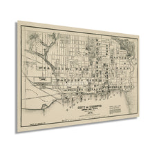 Load image into Gallery viewer, Digitally Restored and Enhanced 1873 Toronto Ontario Canada Map Poster - Vintage Map of Toronto Canada - History Map of Ontario - Old Ontario Canada Map