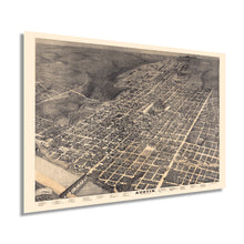 Load image into Gallery viewer, Digitally Restored and Enhanced 1887 Austin Texas Map - Vintage Austin Texas Wall Art - Old Austin Texas Poster - State Capital Austin TX Wall Art - Bird's Eye View Map of Austin Texas