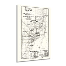 Cargar imagen en el visor de la galería, Digitally Restored and Enhanced 1925 Miami Map Poster - Vintage Map of Miami Florida - Map of The City of Miami and Environs Showing Greater Miami FL Development & Estimated Expansion