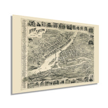 Load image into Gallery viewer, Digitally Restored and Enhanced 1898 Derby Shelton & East Derby Connecticut Map - Old Shelton Connecticut Poster - History Map of Derby CT Wall Art