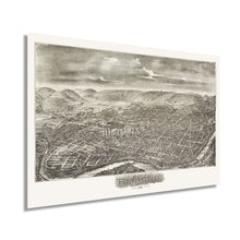 Load image into Gallery viewer, Digitally Restored and Enhanced 1898 Reading Pennsylvania Map - Old Reading City Map of PA Poster - History Map of Reading Pennsylvania Wall Art