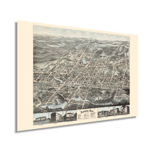 Cargar imagen en el visor de la galería, Digitally Restored and Enhanced 1878 Brockton Massachusetts Map - Old Map of Brockton Massachusetts Wall Art - Brockton Plymouth County MA Map