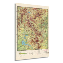 Load image into Gallery viewer, Digitally Restored and Enhanced 1959 Rocky Mountain National Park Map - Vintage Map Wall Art - Rocky Mountain Map Poster - Colorado Vintage Map - Rocky Mountain National Park Poster