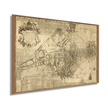 Load image into Gallery viewer, Digitally Restored and Enhanced 1769 Map of Boston Massachusetts - Vintage Map Wall Art - Vintage Boston Map Art Showing Buildings and Streets in 1769 - Boston Map Wall Art - Boston Map Poster