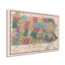 Load image into Gallery viewer, Digitally Restored and Enhanced 1829 Pennsylvania State Map - Vintage Map Pennsylvania Wall Art - Map of Pennsylvania State - PA Wall Art - Map of Pennsylvania State - Old Pennsylvania Map