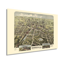 Load image into Gallery viewer, Digitally Restored and Enhanced 1875 New Britain Connecticut Map Art - Vintage Map of New Britain CT Wall Art - Old History Map of Connecticut Poster