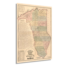 Load image into Gallery viewer, Digitally Restored and Enhanced 1882 Map of Greenville County South Carolina - Vintage Map of Greenville SC Wall Art - Shows Names of Landowners and Townships Greenville South Carolina