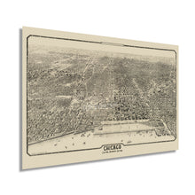 Load image into Gallery viewer, Digitally Restored and Enhanced 1916 Chicago Illinois Map Poster - Vintage Chicago Map Wall Art - History Map of Chicago Illinois Central Business Section