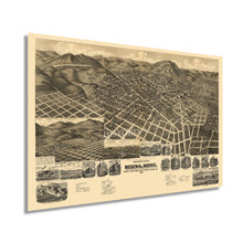 Cargar imagen en el visor de la galería, Digitally Restored and Enhanced 1890 Helena Montana Map Poster - Helena City Lewis and Clark County Montana Wall Map - History Map of Helena MT Wall Art