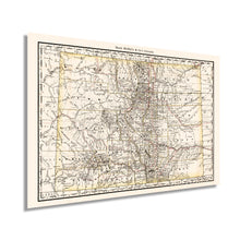 Load image into Gallery viewer, Digitally Restored and Enhanced 1879 Colorado Map Poster - Vintage Colorado Map - Old State Map of Colorado Wall Art - Historic Colorado Wall Map Showing Railroads Counties Cities Towns Rivers