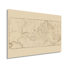Load image into Gallery viewer, Digitally Restored and Enhanced 1793 Kentucky Map - Vintage Map of Kentucky Poster - Old Kentucky Wall Art - History Map of KY from Actual Surveys
