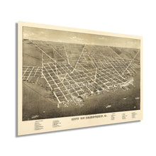 Load image into Gallery viewer, Digitally Restored and Enhanced 1883 Sandusky Ohio Map - Vintage Map of Ohio Poster - Old Sandusky Erie County Ohio Wall Map - History Map of Sandusky City - Bird's Eye View of Sandusky Ohio Map Poster