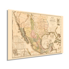 Load image into Gallery viewer, Digitally Restored and Enhanced 1847 Mexico Map Poster - Vintage Map of Mexico States - Mapa de Mexico Wall Art - Mapa de Los Estados Unidos de Mejico Definido por las Varias Actas del Congreso