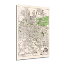 Load image into Gallery viewer, Digitally Restored and Enhanced 1924 San Antonio Map Poster - Vintage Map of San Antonio Bexar County Texas Wall Art - Old San Antonio Street Map Including Suburbs Both North South - TX Decor