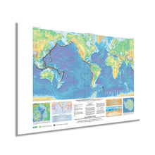 Load image into Gallery viewer, Digitally Restored and Enhanced 2006 World Map of Volcanoes Earthquakes Impact Craters & Plate Tectonics - This Dynamic Planet World Geologic Map - Earthquake Map - Tectonic Plates World Map Poster