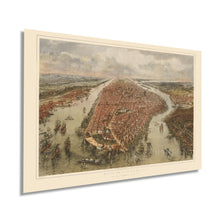 Load image into Gallery viewer, Digitally Restored and Enhanced 1865 New York City Map Print - NYC Vintage Map - New York City Map Wall Art - Map of New York City Poster - NYC Map Print