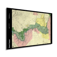 Load image into Gallery viewer, Digitally Restored and Enhanced 1984 Grand Canyon Map - Vintage Grand Canyon Poster - History Map of the Grand Canyon National Park Wall Art