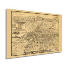 Cargar imagen en el visor de la galería, Digitally Restored and Enhanced 1909 Map of Colorado Springs - Vintage Map of Colorado Springs Wall Art Decor Print Poster - Panoramic Birds Eye View of Colorado Springs with Points of Interest