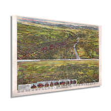 Load image into Gallery viewer, Digitally Restored and Enhanced 1894 Los Angeles Map Art - Vintage Map Wall Art - Map of Los Angeles California Two Views Index to Points of Interest - Old Map Los Angeles - Los Angeles Decor