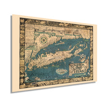 Load image into Gallery viewer, Digitally Restored and Enhanced 1933 Long Island NY Map - Vintage Map of Long Island Wall Art - Old Long Island Sound Map - History Map of New York Poster - Historic State of New York Map Poster