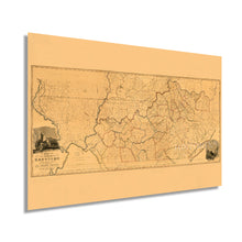 Load image into Gallery viewer, Digitally Restored and Enhanced 1818 Kentucky State Map from Actual Survey - Vintage Map of Kentucky Wall Art - Kentucky Map Poster - Map of KY - Kentucky Wall Decor Print - Home Decor Artwork