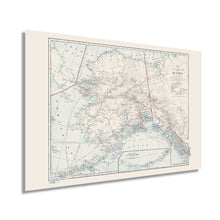 Load image into Gallery viewer, Digitally Restored and Enhanced 1914 Alaska Map Poster - Vintage Map of Alaska Wall Art - Old Juneau Alaska Map Art - State of Alaska Map History