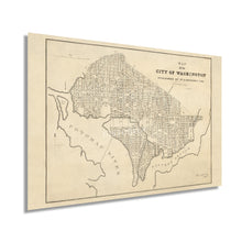 Cargar imagen en el visor de la galería, Digitally Restored and Enhanced 1840 Map of Washington DC - Vintage Washington DC Map Print - Historic Washington DC Map Art - Old Washington DC Poster - History Map of the City of Washington DC Wall Art
