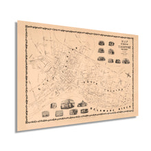 Cargar imagen en el visor de la galería, Digitally Restored and Enhanced 1849 Trenton New Jersey Map - Vintage Trenton New Jersey Wall Art - Trenton NJ Poster - Old Trenton New Jersey Map Showing Illustrations of Local Structures