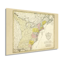 Cargar imagen en el visor de la galería, Digitally Restored and Enhanced 1784 North America Map of United States - Vintage United States Map Wall Art - Historic Map of North America Poster - Vereinigte Staaten von Nord-America Old History Map